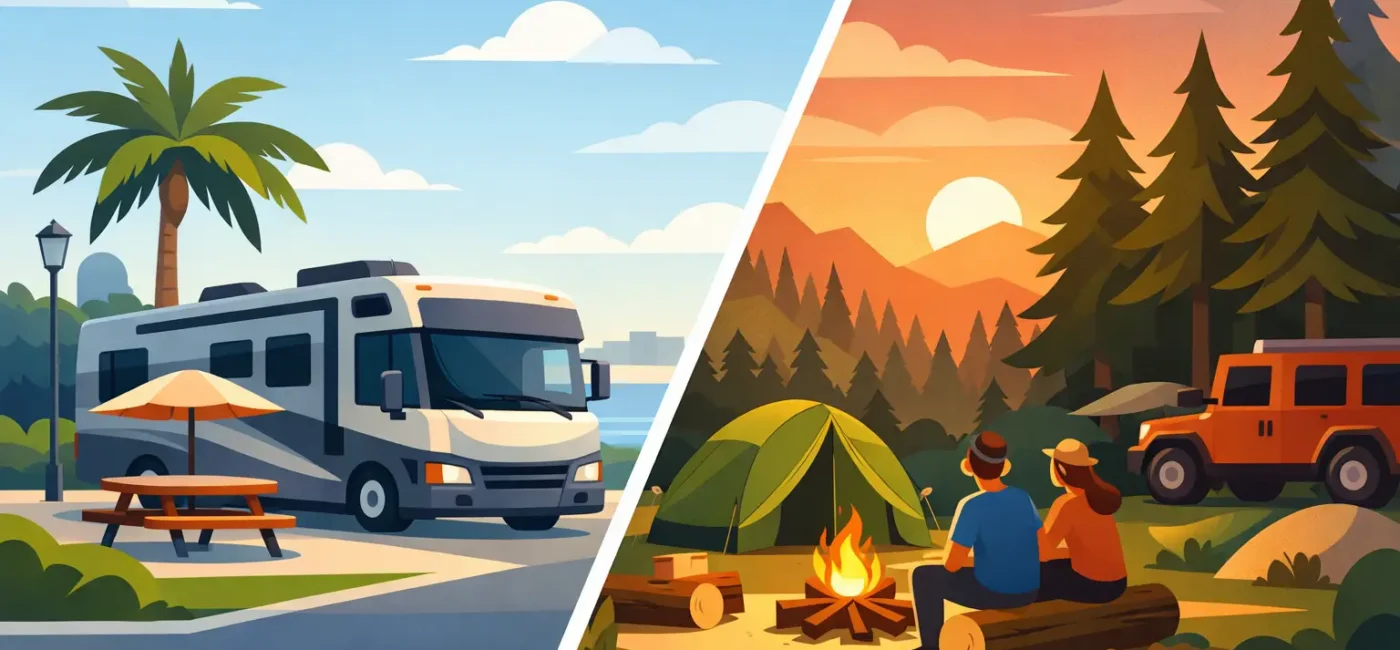 RV Park Versus Campground: What Fits Best?