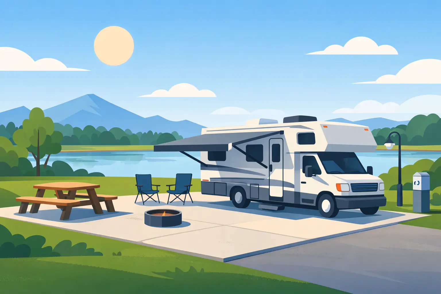 Why Concrete Pad RV Sites Make Stays Easier