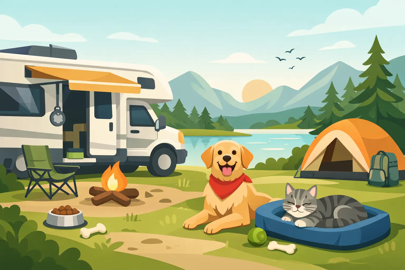 Pet Camping Tips for a Safe, Happy RV Stay
