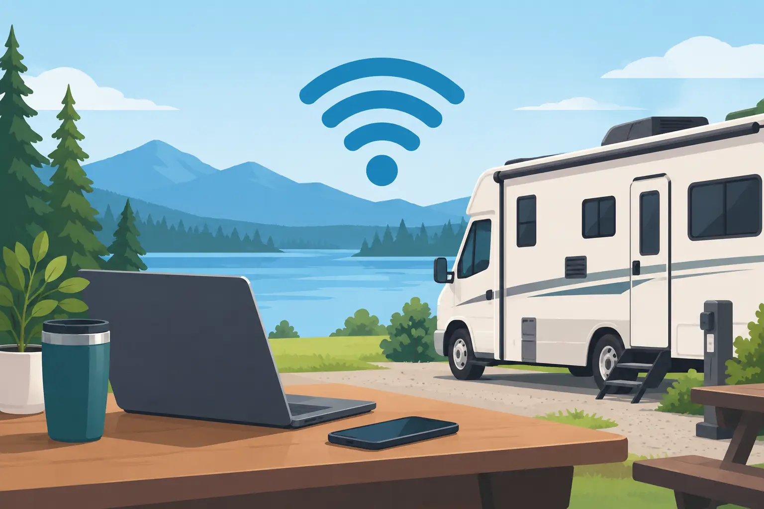 What Reliable RV Park WiFi Really Takes