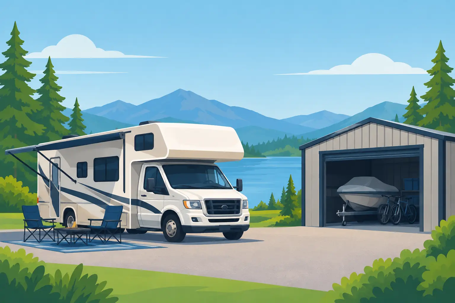 RV Park Storage for a More Comfortable Stay
