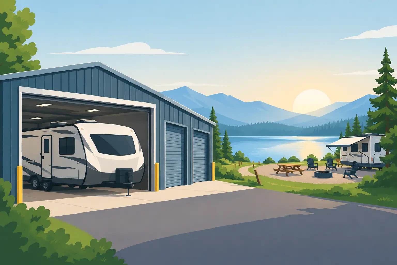 RV Storage With Campsite Access: A Smarter Stay