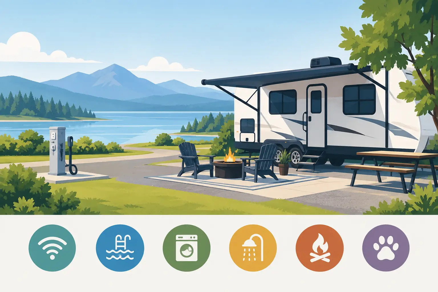 Top Amenities for Long Stays at an RV Park